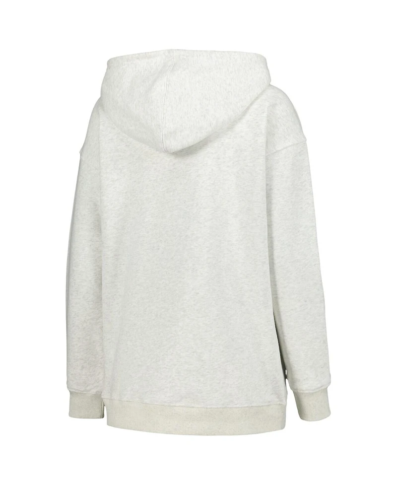 The Wild Collective Women's Heather Gray Las Vegas Aces Washed Full-Zip Hoodie