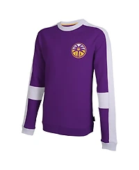 Stadium Essentials Men's and Women's Purple Los Angeles Sparks Half Time Long Sleeve T-Shirt