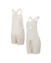 Concepts Sport Women's Cream Chicago Cubs Montana Hacci Knit Romper Overalls
