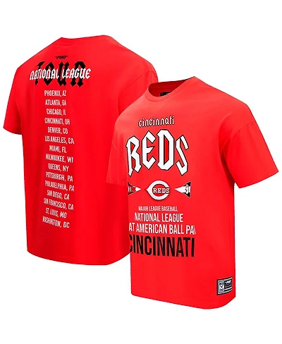 Pro Standard Men's Red Cincinnati Reds Oversized City Tour T-Shirt