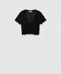 Mango Women's Bow Detail Knitted Cardigan