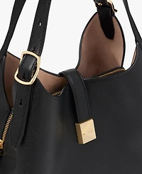 Kate Spade New York Deco Medium Pebbled Leather Crossbody Tote Bag