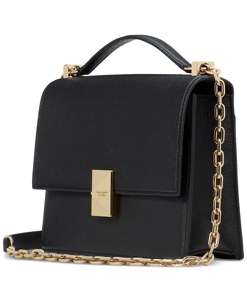 kate spade new york Deco Pebbled Leather Chain Shoulder Bag