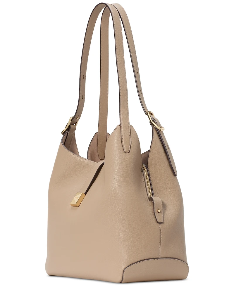 kate spade new york Deco Large Pebbled Leather Shoulder Bag