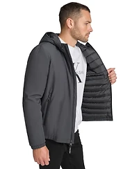 Calvin Klein Men's Infinite Stretch Water-Resistant Hooded Jacket