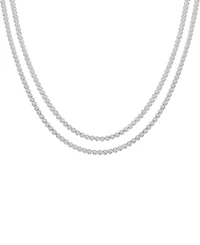 Wrapped in Love Diamond Two Layer 17" Tennis Necklace (5 ct. t.w.) in 10k White Gold or 10k Yellow Gold, Created for Macy's