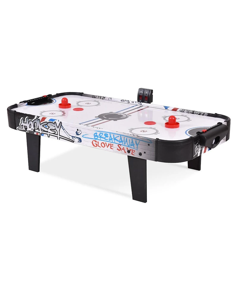 Sugift 42 Inch Air Powered Hockey Table Top Scoring 2 Pushers