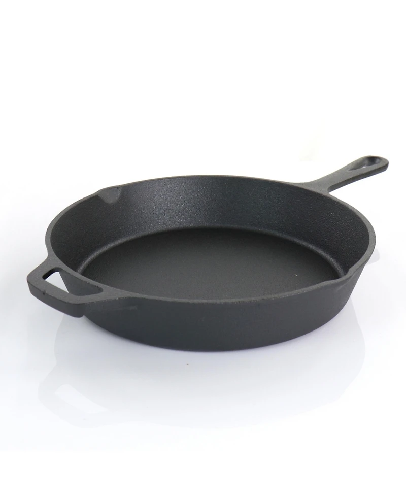 MegaChef Pre-Seasoned Cast Iron 5-Piece Kitchen Cookware Set, Pots and Pans