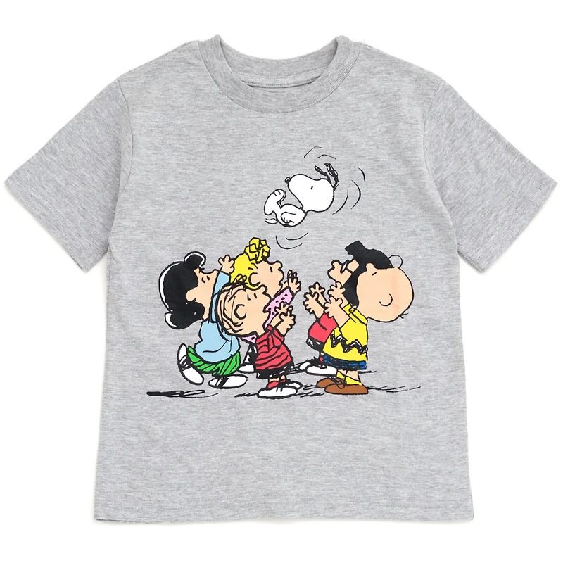 Peanuts Boys Woodstock Snoopy Charlie Brown 3 Pack T-Shirts