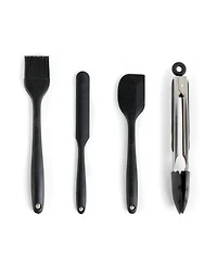 MegaChef Gray Silicone and Stainless Steel Cooking Utensils, Set of 14