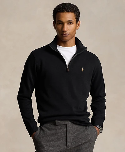 Polo Ralph Lauren Men's Estate-Rib Cotton Quarter-Zip Pullover
