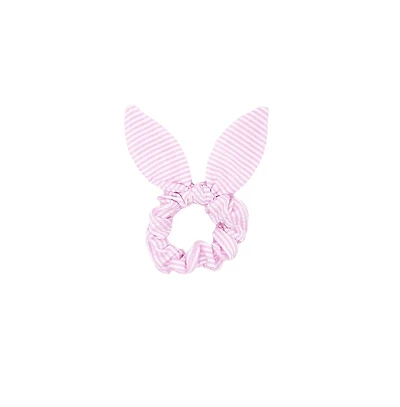 Bits & Bows Girls Seersucker Bow Scrunchie