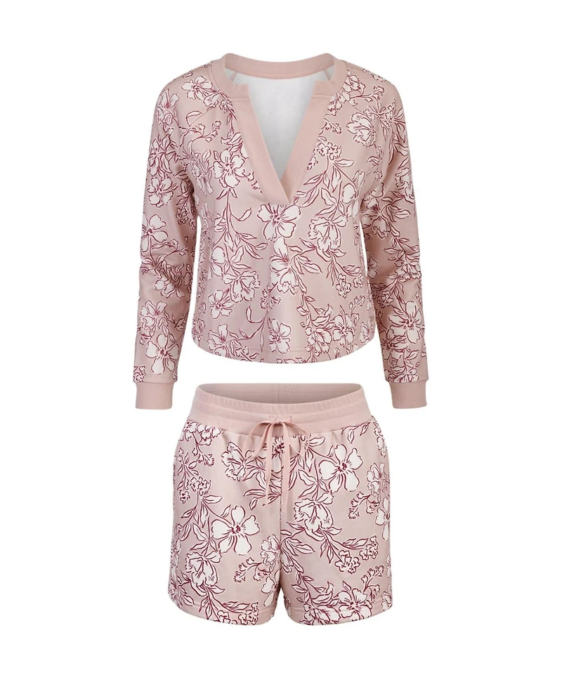 Adore Me Women's Lesley Sweatshirt & Shorts Set