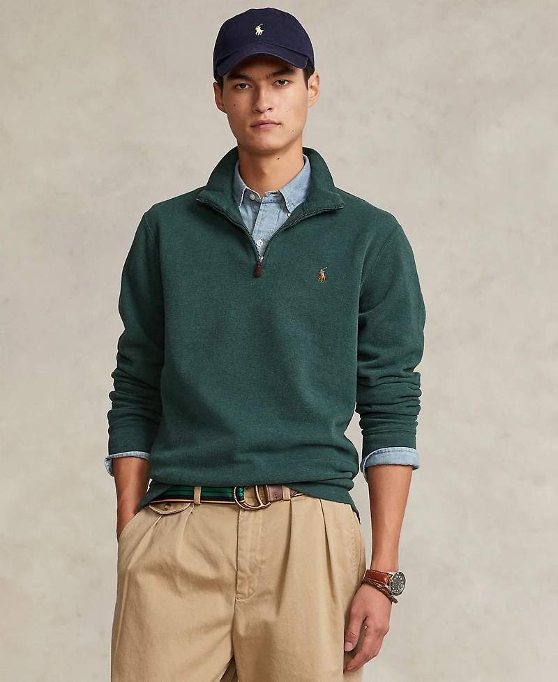 Polo Ralph Lauren Men's Estate-Rib Cotton Quarter-Zip Pullover