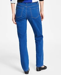Jones New York Petite Lexington Straight-Leg Denim Jeans