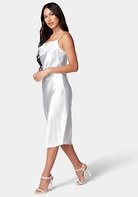 Bebe Women's Satin Midi Slip Dress