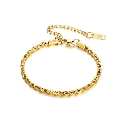 Hollywood Sensation Elegant Gold Rope Bracelet