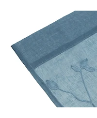 Chanasya Premium Embroidered Vine Curtains - Sheer for Living Room, Bedroom, Kitchen 52" x 96" White, 2 Panels