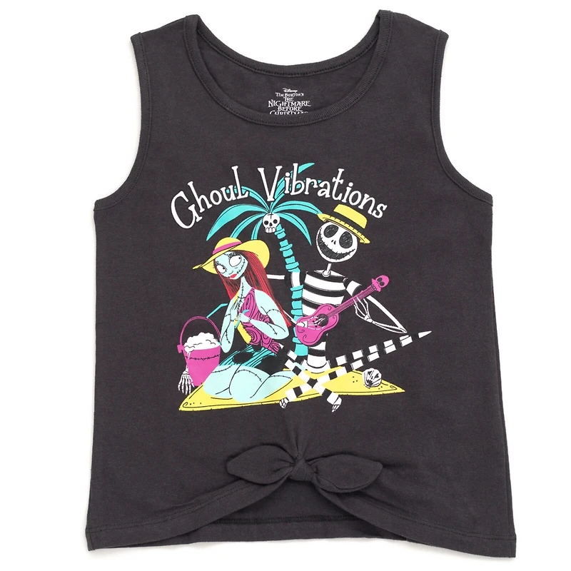 Nightmare Before Christmas Little Girls Tank Top and French Terry Shorts to