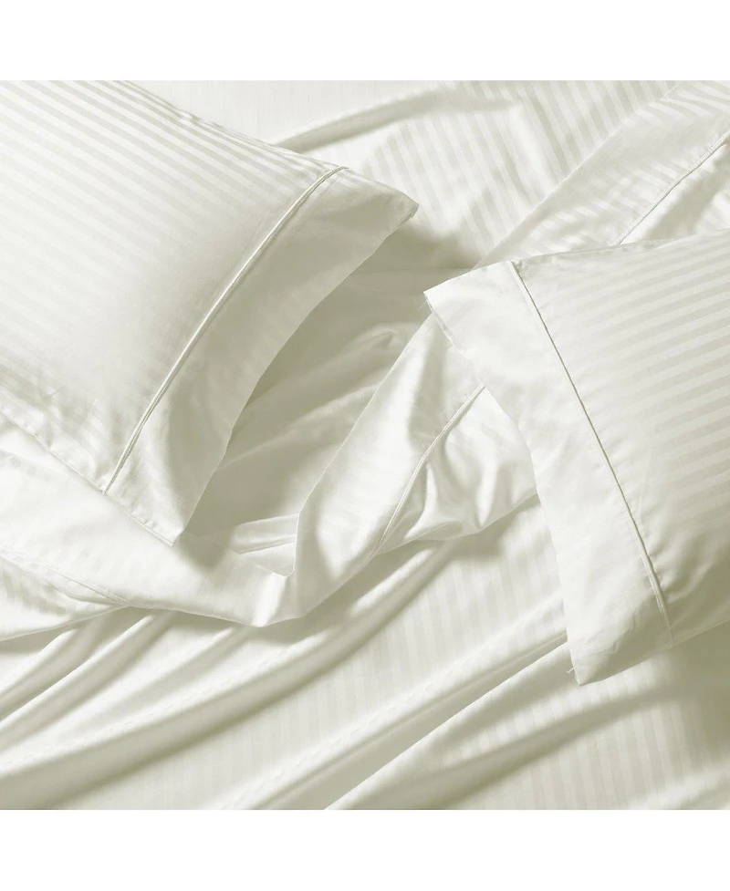 Extra Deep Pockets (22 inches) Stripe 650 Easy Care Sheet sets, California King