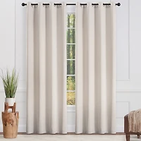 Chanasya Premium Taupe Velvet Curtains Panel Set 2 -Piece