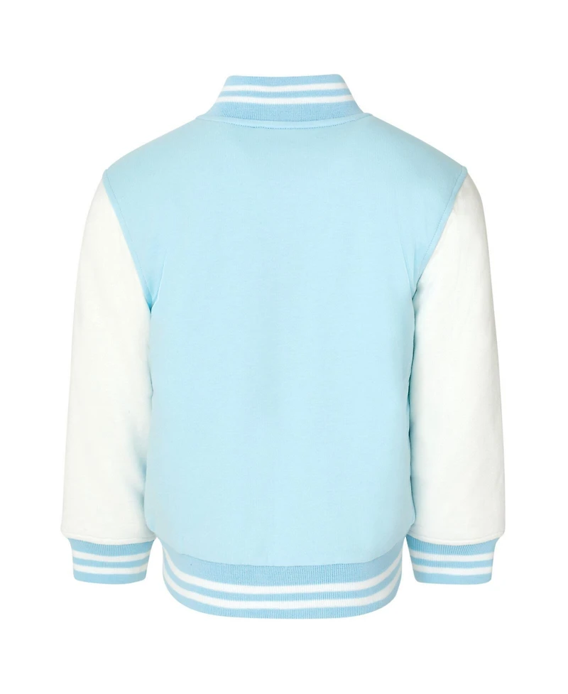 Disney Minnie Mouse Frozen Lilo & Stitch Moana French Terry Varsity Bomber Jacket