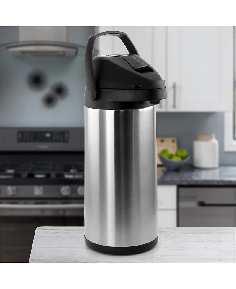 MegaChef Quart Stainless Steel Airpot Hot Water Dispenser for Coffee and Tea