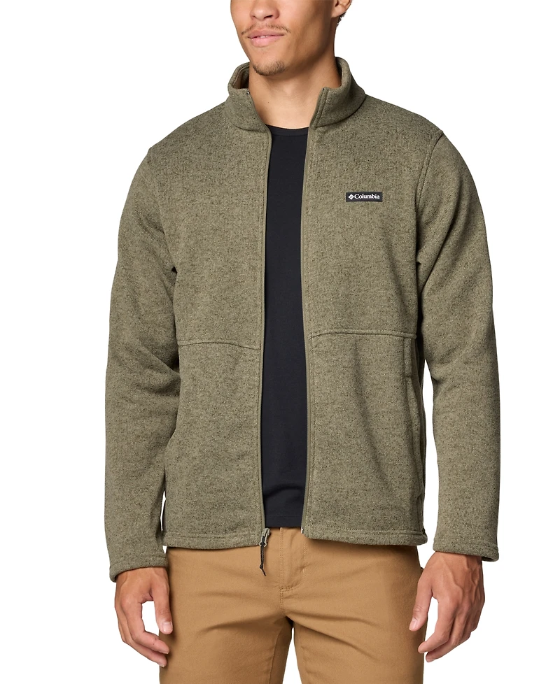 Columbia Men's Alto Pass Textured Knit Sweater Fleece Zip-Front Jacket