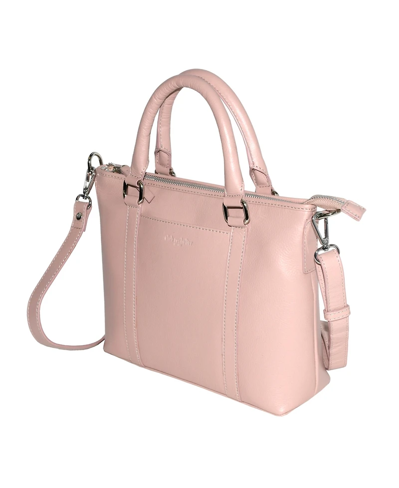Club Rochelier Leather Crossbody Bag with Top Handles