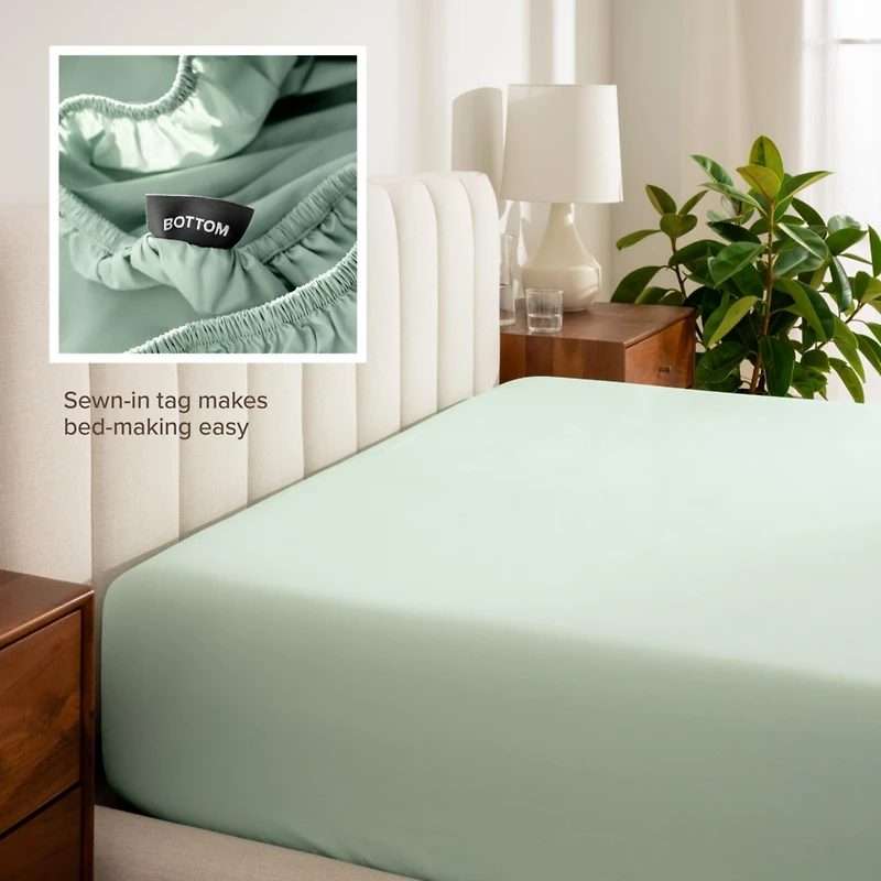 Bare Home Percale Fitted Sheet