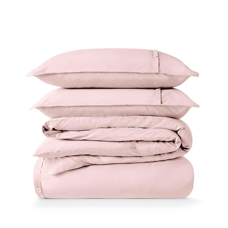Bare Home Organic Cotton Percale Duvet Cover Set King/California King