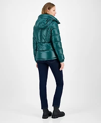 Michael Michael Kors Women's Hooded Puffer Coat, Created for Macy's