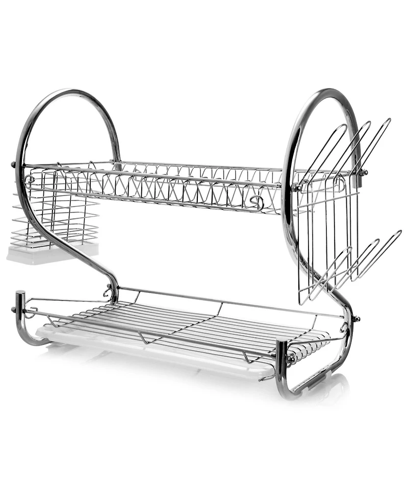 MegaChef 22 Inch Two Shelf Dish Rack