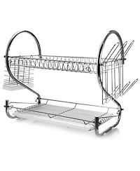 MegaChef 22 Inch Two Shelf Dish Rack