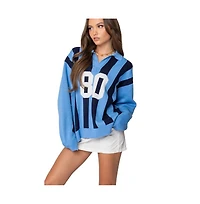 Edikted Women's Larson Oversized Polo Sweater