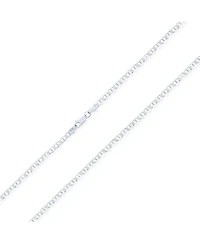 Bling Jewelry Solid Heavy .925 Sterling Silver 4,6,7,9MM Marina Anchor Nautical Mariner Chain Link Necklace 16 18 20 24 Inch