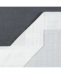 Chanasya Premium 2-Panel Gradient Ombre Faux Belgian Flax Semi Sheer Curtains