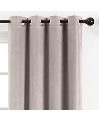 Chanasya Premium Taupe Velvet Curtains Panel Set 2 -Piece