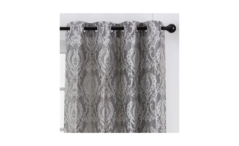 Chanasya Premium Damask Pattern Luxury Beige Curtains