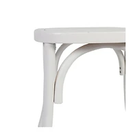 Merrick Lane Mara Set Of 2 Solid Wood Dining Chairs With Stackable Design, Ornate Seat Back Accenting, And Elegant Finish