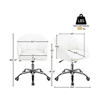 Yaheetech Cute Desk Chair Makeup Vanity for Home Office
