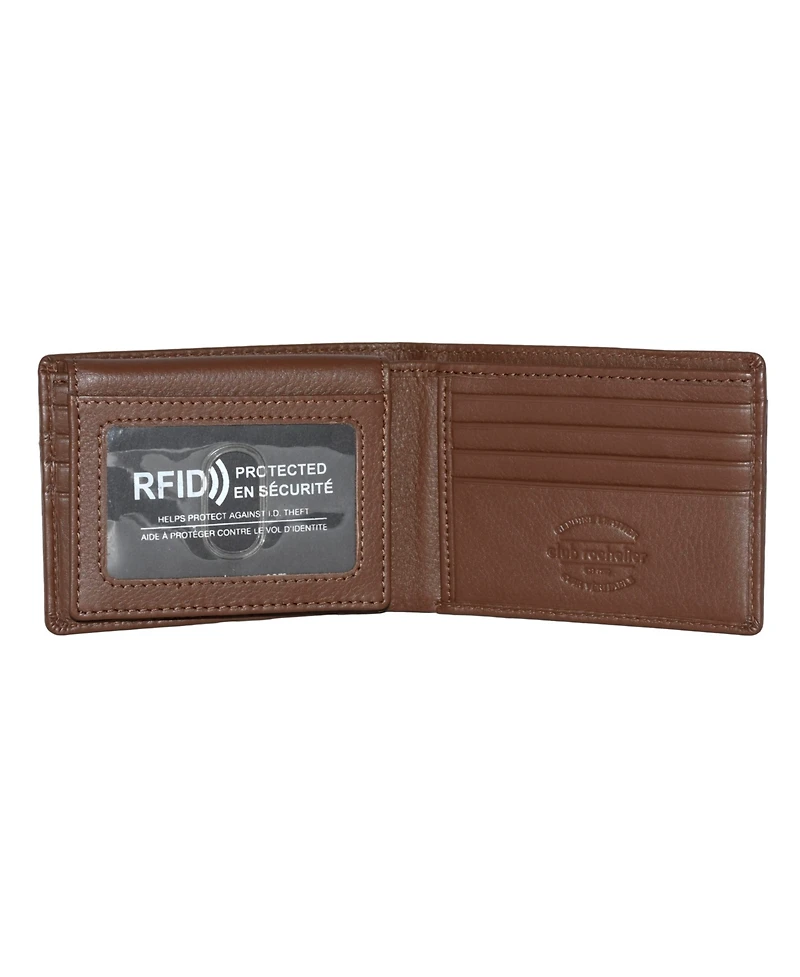 Club Rochelier Men's Slim Fold Wallet with Removable Id