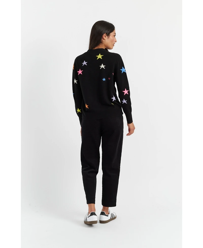 Chinti & Parker Women's Wool-Cashmere Star Cardigan