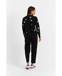 Chinti & Parker Women's Wool-Cashmere Star Cardigan