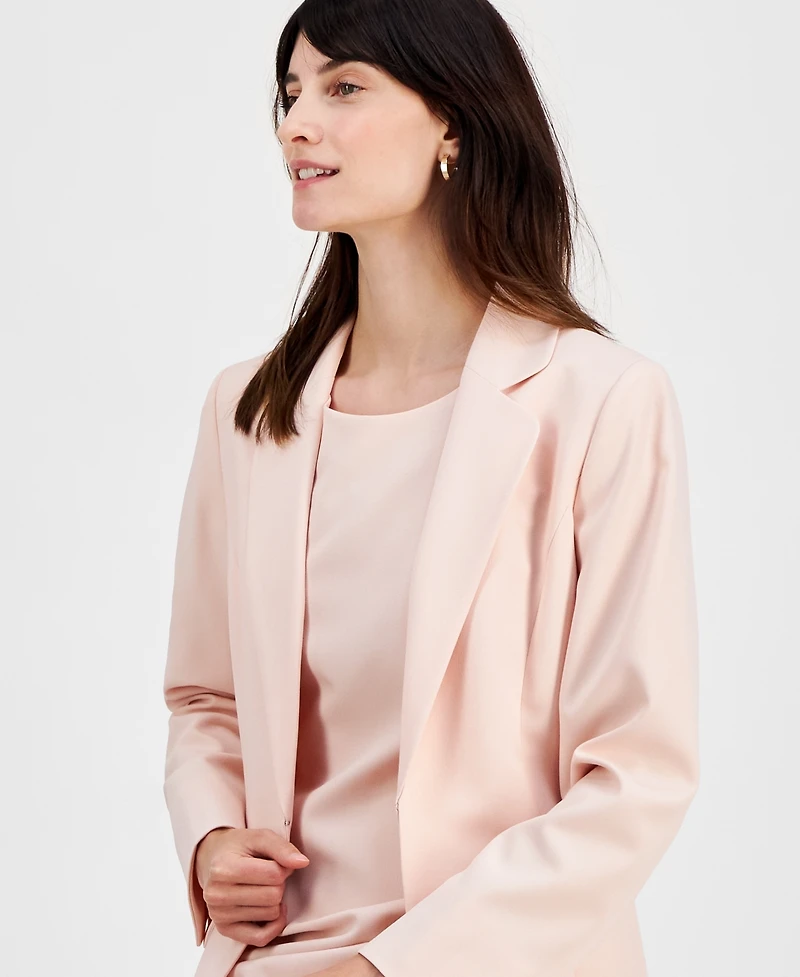 Le Suit Women's Elongated Blazer Dress Suit