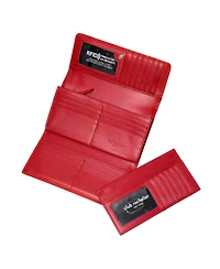 Club Rochelier Ladies Leather Clutch Wallet with Checkbook and Gusset