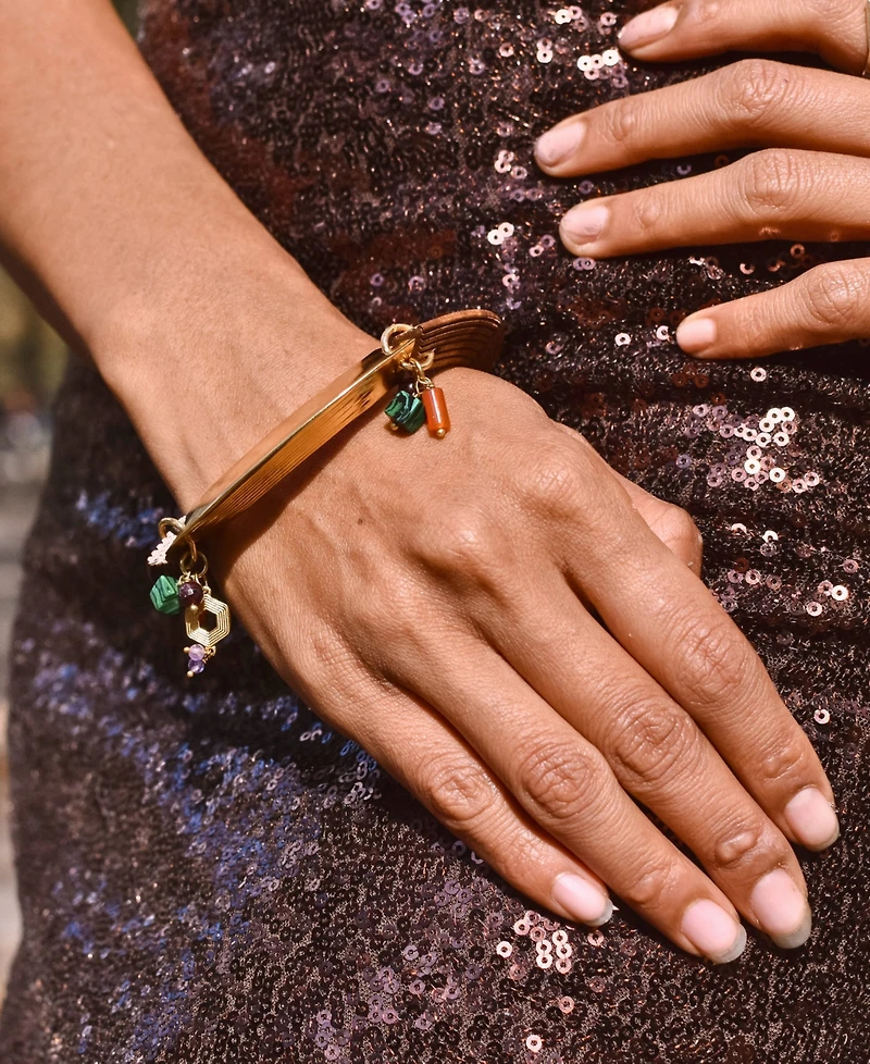 Nectar Nectar New York 18K Gold Plated Naimaga Bangle Bracelet