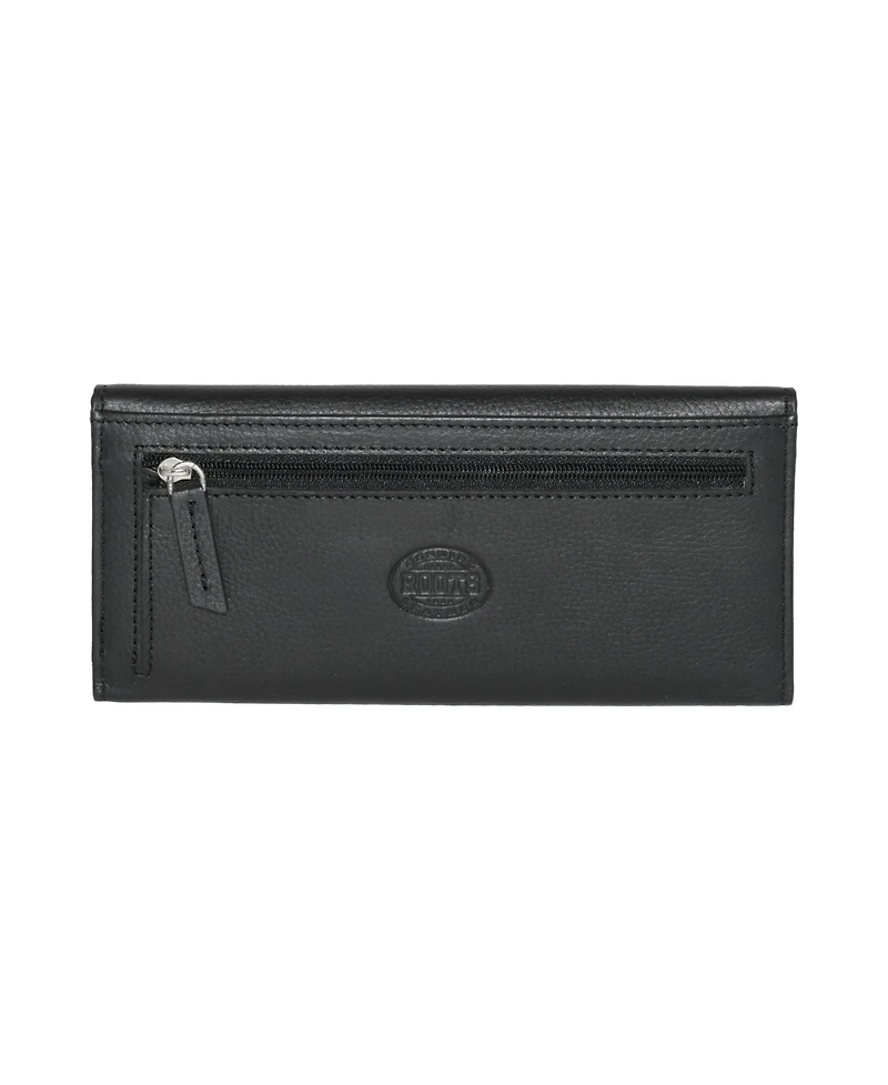 Ladies Slim Leather Clutch Wallet