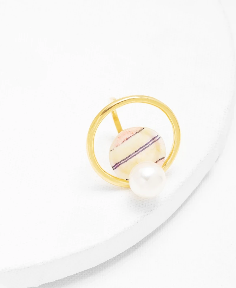 Nectar Nectar New York 18K Gold Plated Luna Del Mar Cocktail Ring
