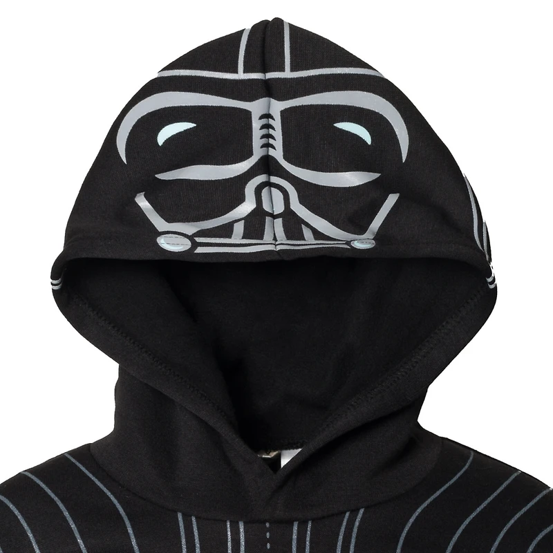 Star Wars Little Boys Darth Vader Boba Fett The Mandalorian Fleece Pullover Hoodie and Pants Outfit Set